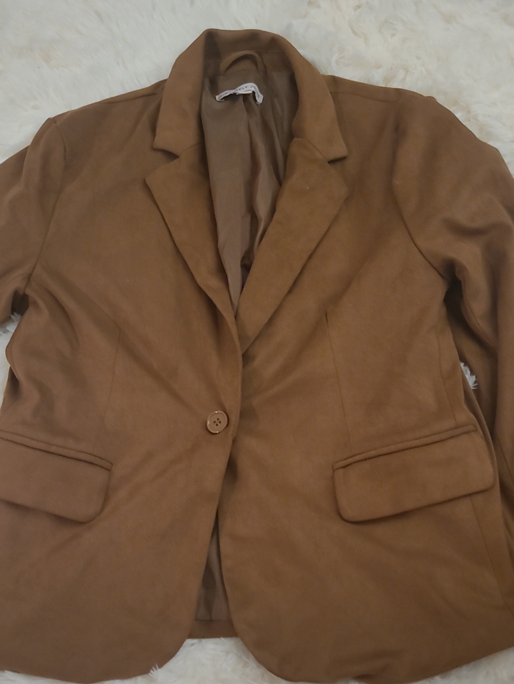 Classic Women's Brown Blazer Jacket